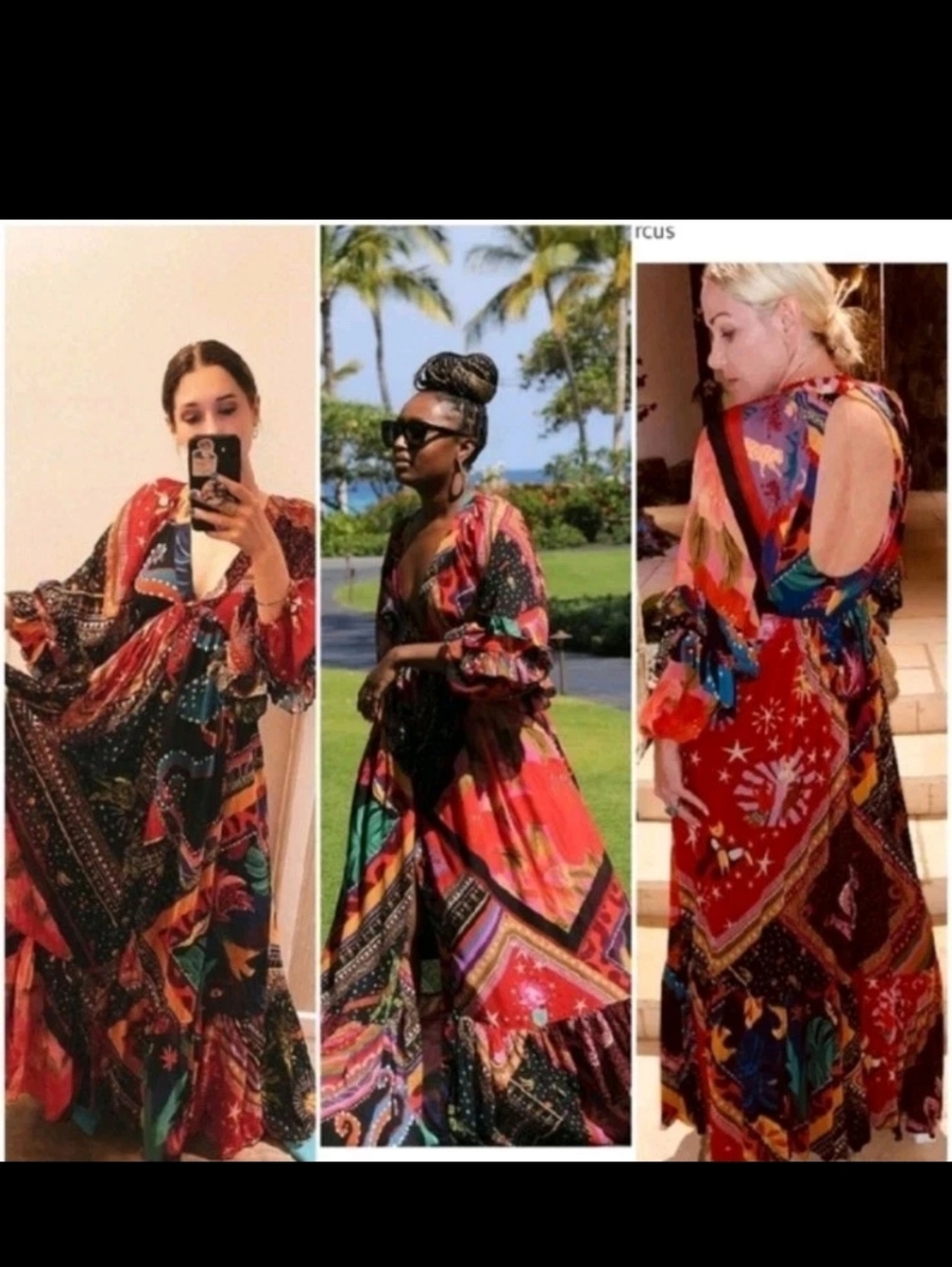 Farm Rio Diagonal Scarf Maxidress - Picture 6 of 7